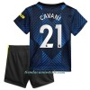 Conjunto (Camiseta+Pantalón Corto) Manchester United Edinson Cavani 21 Tercera Equipación 2021/22 - Niño